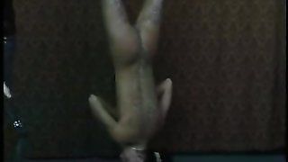 Hot wax and spanking to an ass of submissive woman