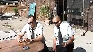 Brutal and painful outdoor spanking for a hot young babe