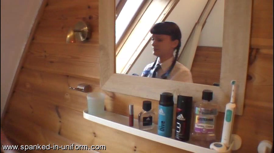 Teacher and director of school slapping a schoolgirl