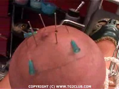 Stunning and painful torturing shown in the close-up angle