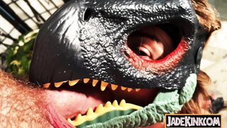 Kinky girlfriend treated like slave and punished - Jurassic porn fetish