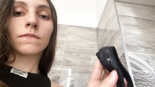 Eating Cream From My Pussy - A Hungry Solo Teen Webcam Show 2