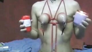 Bondage Play on Webcam: BDSM Titillation