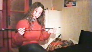 Cutest 90s doll prepares herself for intensive spanking