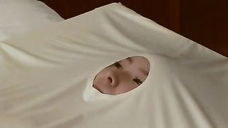 Asian doll is trying to breath normally during vacuum punishment