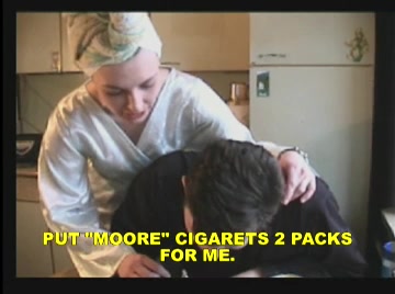 Domina in blue outfit caned a young babe with juicy round ass