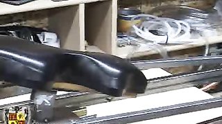 Extreme bondage for a passionate beauty with long legs