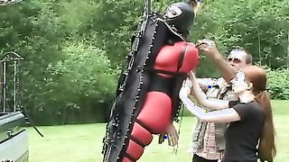 Kinky dominant couple using their pick-up truck for torture