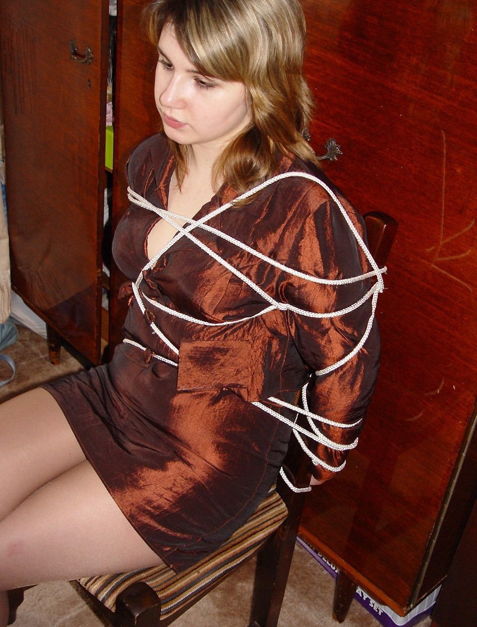 Pantyhose bondage