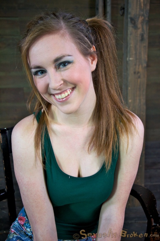 Gagged teen used as a dick-swallowing doll