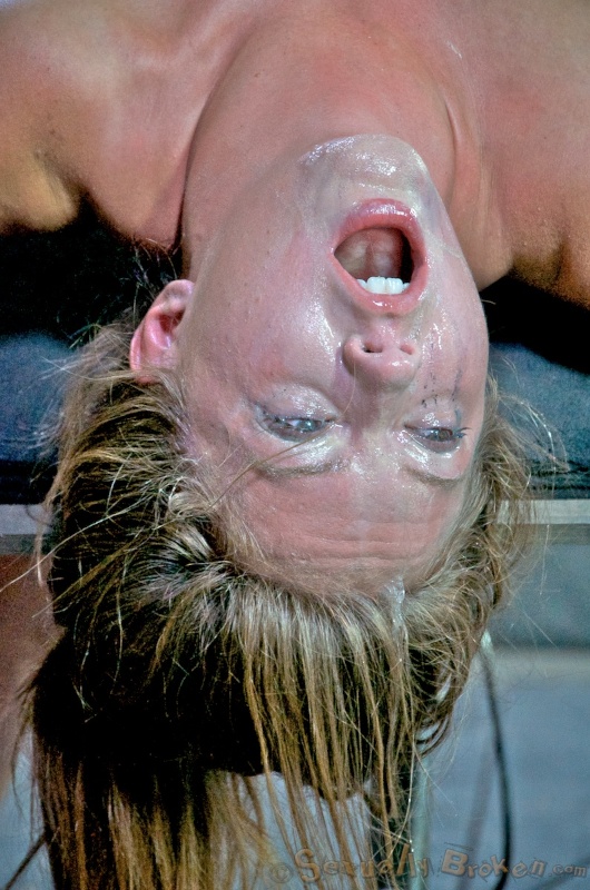 Skinny and helpless girl sucks her master