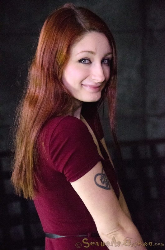 Amazing redhead teen and a huge dong in her mouth