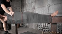 Wrapped ebony cannot do anything except dick sucking