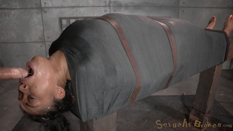 Wrapped ebony cannot do anything except dick sucking