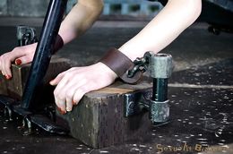 Redhead teen slut likes leather belts and cruel behavior